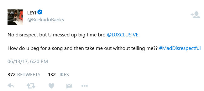 BellaNaija - Reekado Banks accuses DJ Xclusive of sidelining Him on a Song