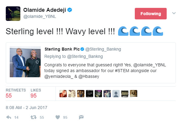 BellaNaija - Wavy! Olamide signed on as Sterling Bank Brand Ambassador