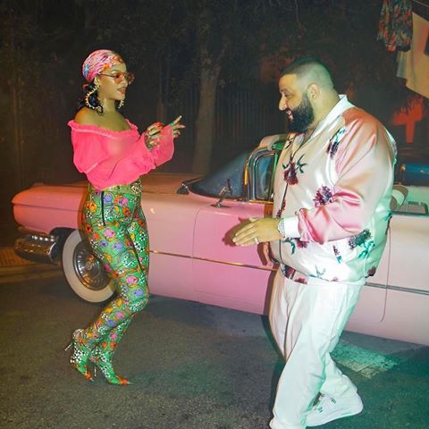 BellaNaija - DJ Khaled shares B.T.S. photos from New Video Shoot with Rihanna & Bryson Tiller