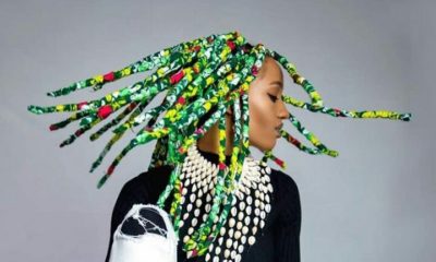 New Trend? Di'Ja Rocks Braids Wrapped in Ankara