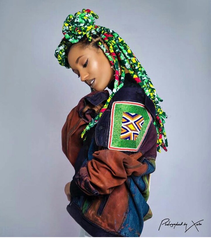 New Trend? Di'Ja Rocks Braids Wrapped in Ankara