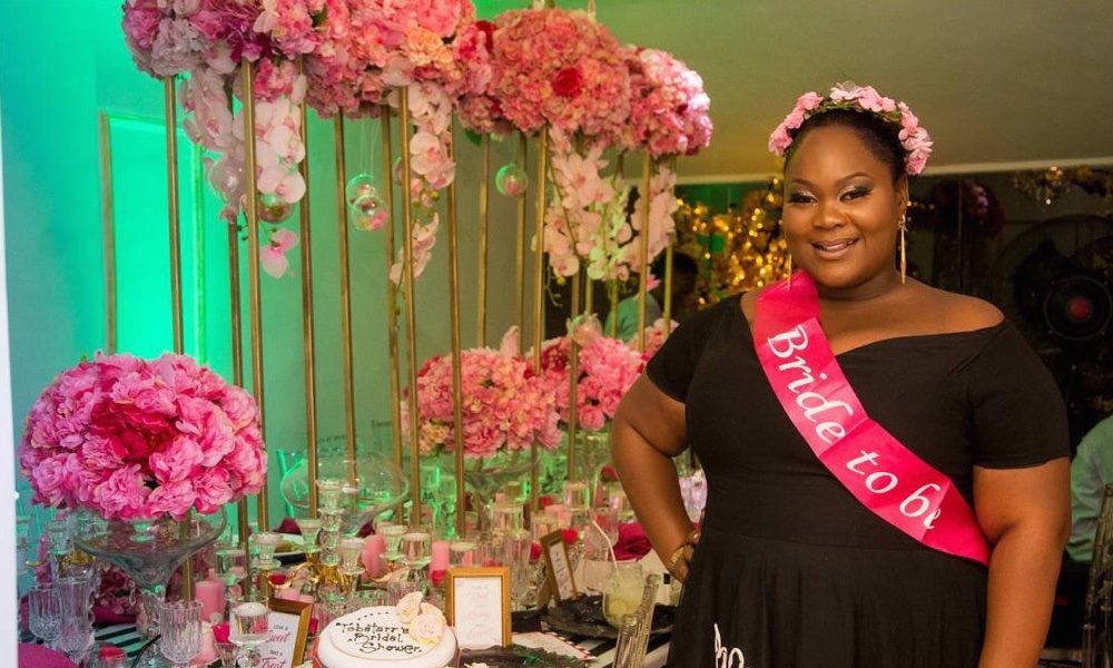 BN Bridal Shower: Pop a Bubbly, Tobi is Getting a Hubby! | Kate Spade  Themed Party by Just Showers | BellaNaija