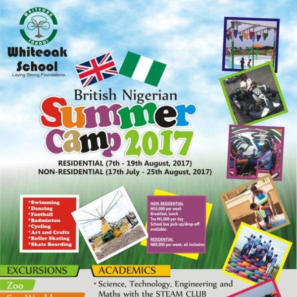 Your Kids Are In For A Fun Filled Summer Whiteoak School Presents The British Nigerian Summer Camp 2017 Bellanaija
