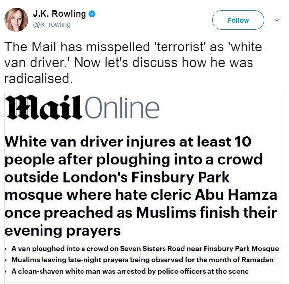 BellaNaija - #FinsburyPark Attack: Controversy trail Media Outlet's Headline