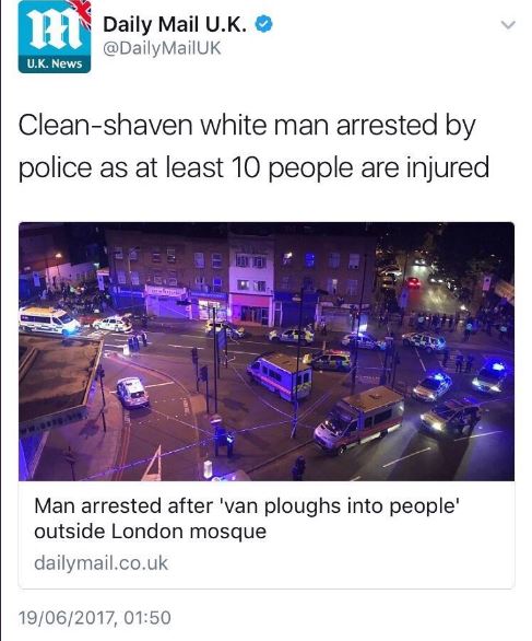 BellaNaija - #FinsburyPark Attack: Controversy trail Media Outlet's Headline