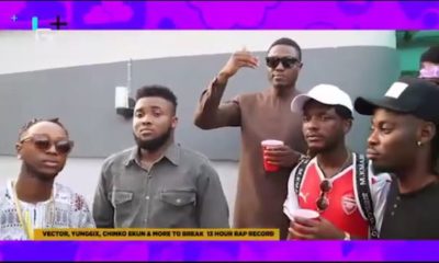 BellaNaija - Vector, Yung6ix, Chinko Ekun & More aim to break 13-hour Rap Record | WATCH