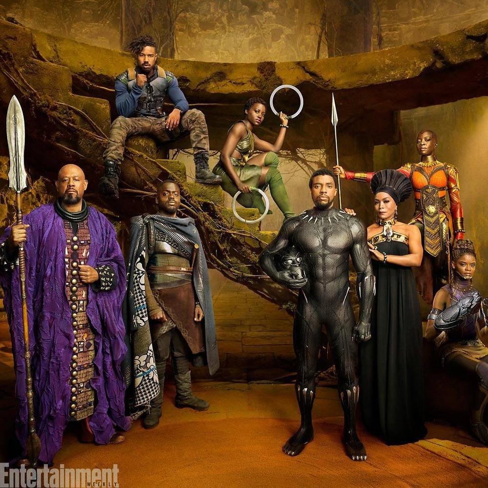 BellaNaija - Behold The Kingdom & His Power! Black Panther Cast grace EW's Annual Comic-Con Preview Issue