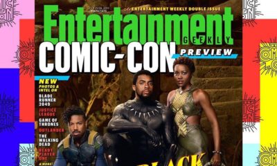 BellaNaija - Behold The Kingdom & His Power! Black Panther Cast grace EW's Annual Comic-Con Preview Issue