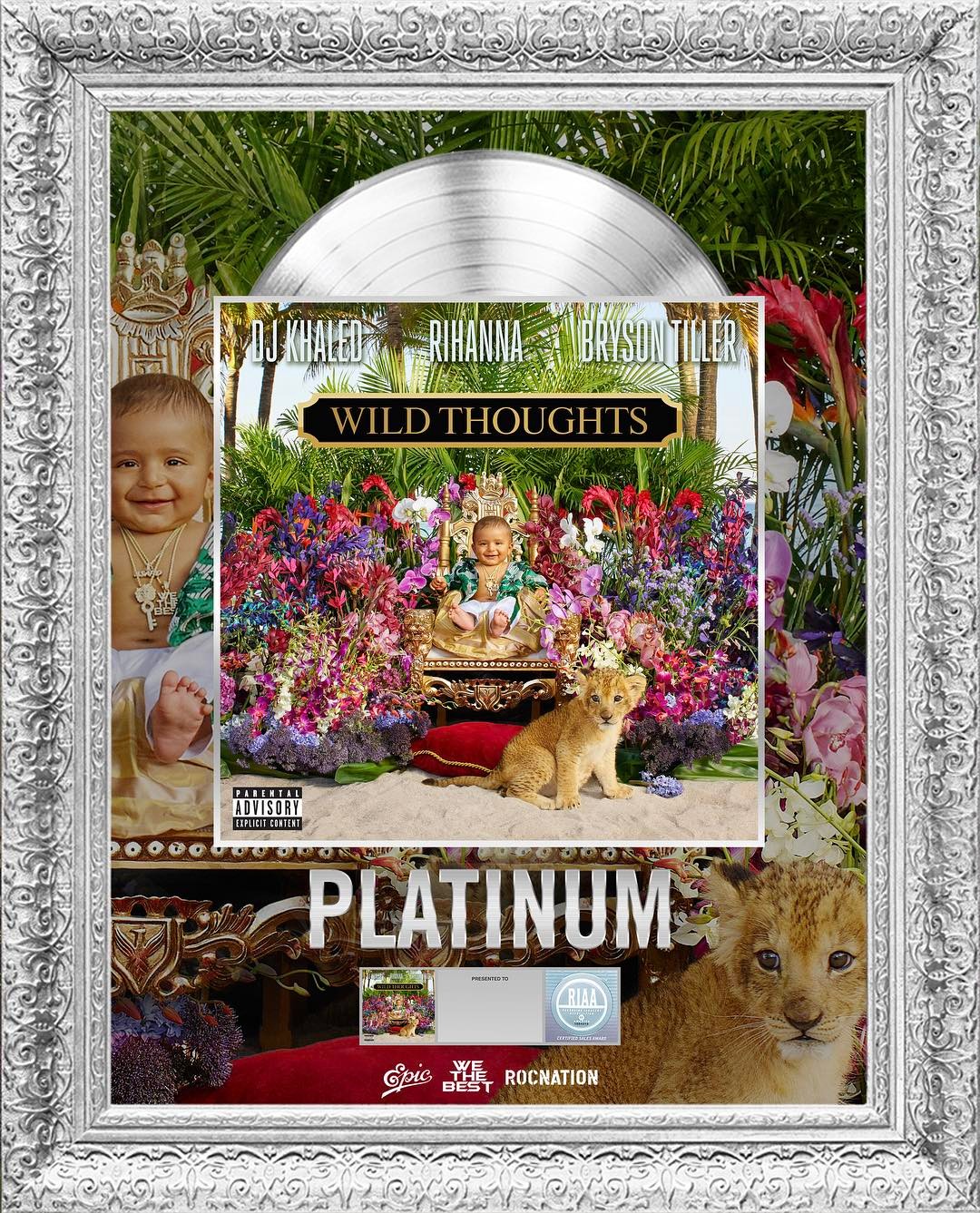 BellaNaija - DJ Khaled Hit Song "Wild Thoughts" featuring Rihanna & Bryson Tiller certified Platinum