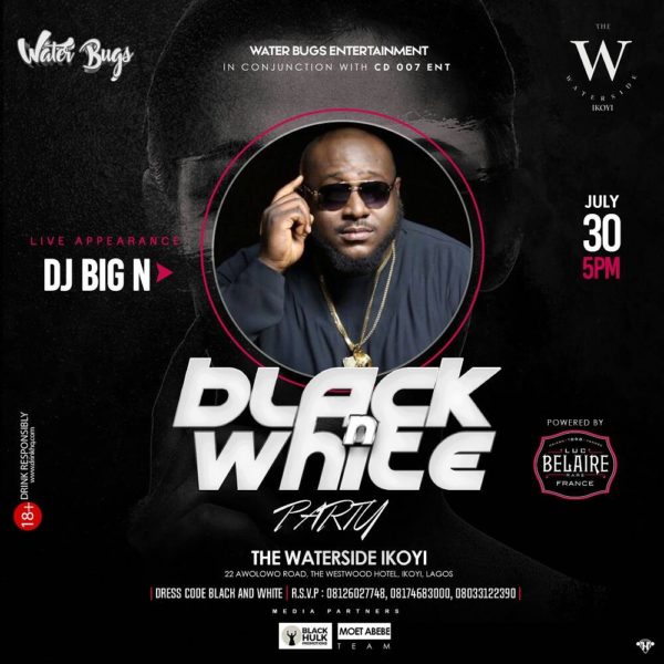 Roll with the Celebs at the Black N White party by Water Bugs