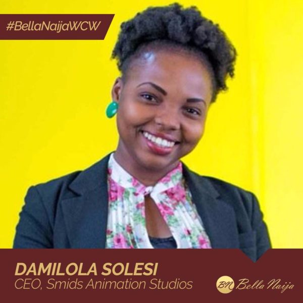 Promoting Women's Involvement in Tech! Damilola Solesi of SMIDS Animation Studios is our #BellaNaijaWCW this Week