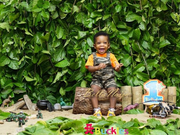 Deyemi Okanlawon's son's 1st birthday