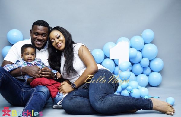 Deyemi Okanlawon's son's 1st birthday