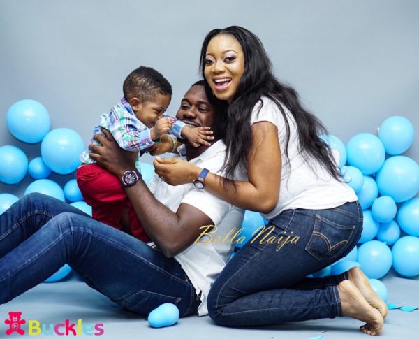 Deyemi Okanlawon's son's 1st birthday