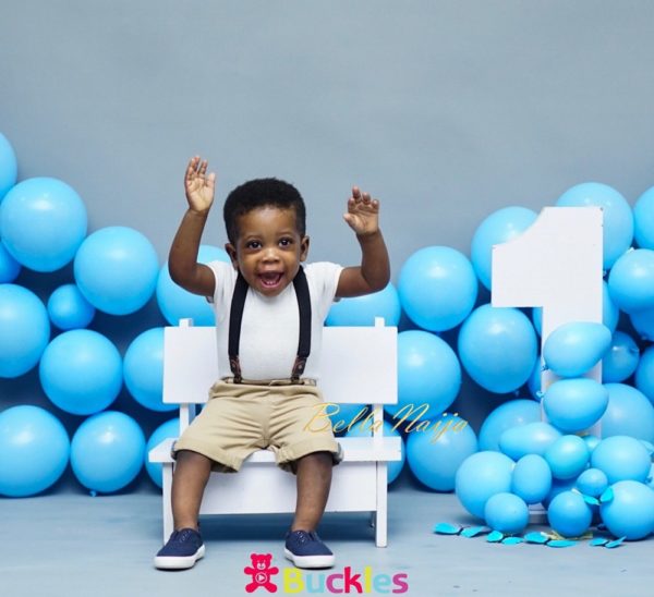 Deyemi Okanlawon's son's 1st birthday