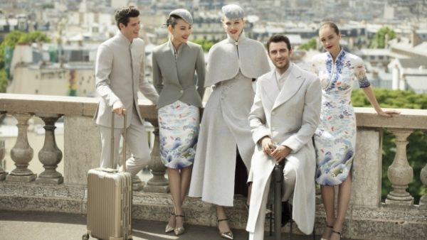 Hainan Airlines' new haute couture cabin crew uniforms BN style