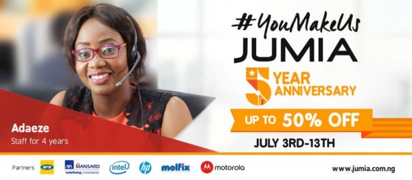 Jumia 5th anniversary sale