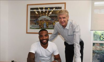 It's Official! Lacazette becomes Arsenal's new Club Record Signing