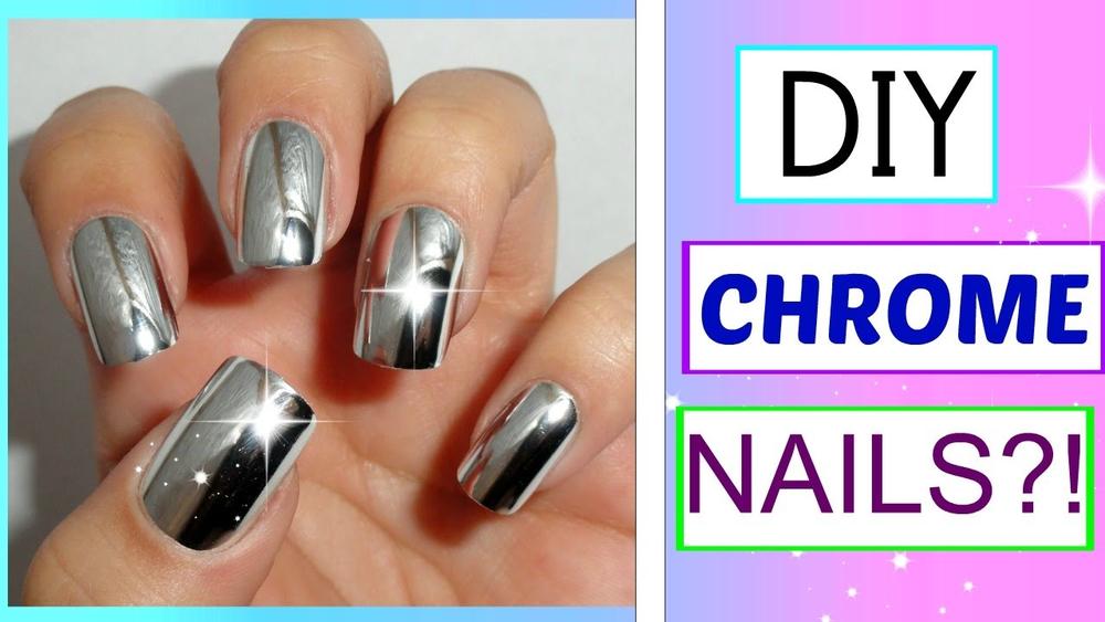 Monday Manicure Here S How To Diy Chrome Nails With Kitchen Foil - Chrome Nails Diy