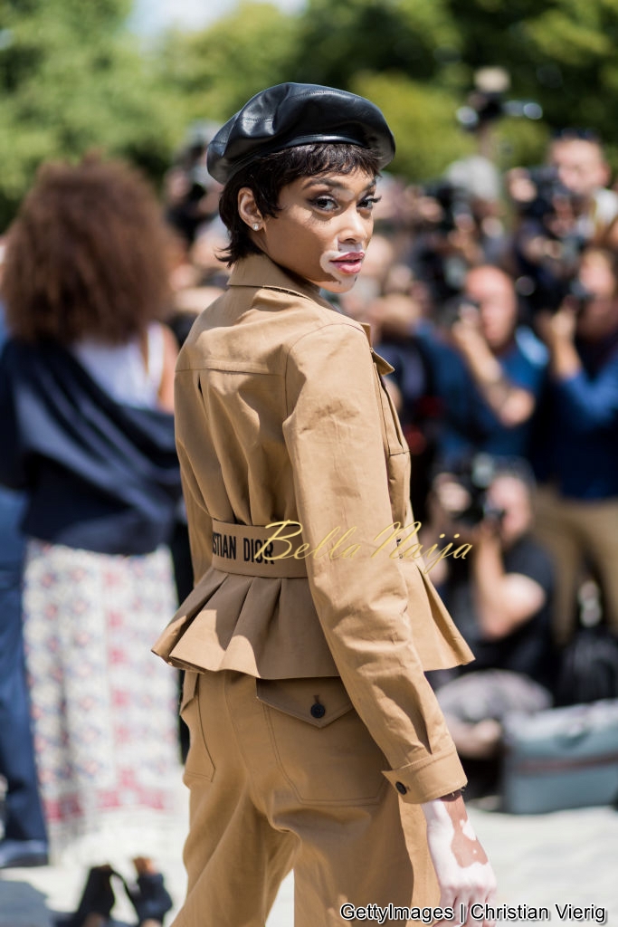 Chimamanda Ngozi Adichie attends Dior's Fall/Winter '17 Runway Show at Paris Fashion Week