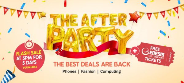flash sale Jumia after party