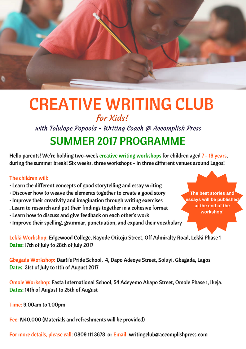 creative writing summer course