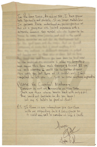 Recovered Prison Letter reveals Tupac broke up with Madonna because she was White