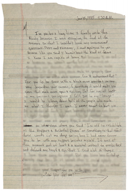 Recovered Prison Letter reveals Tupac broke up with Madonna because she was White