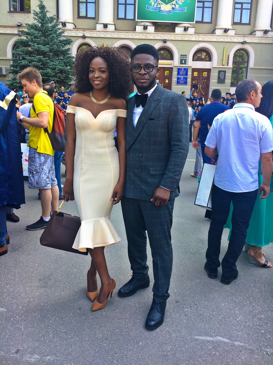 BellaNaija - "My best part of Ukraine experience" - Craze Clown shares lovely Graduation Photos with Girlfriend