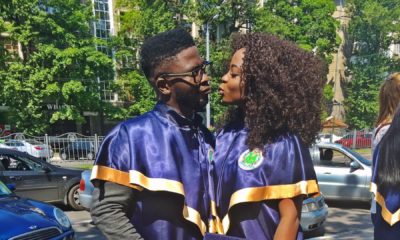 BellaNaija - "My best part of Ukraine experience" - Craze Clown shares lovely Graduation Photos with Girlfriend