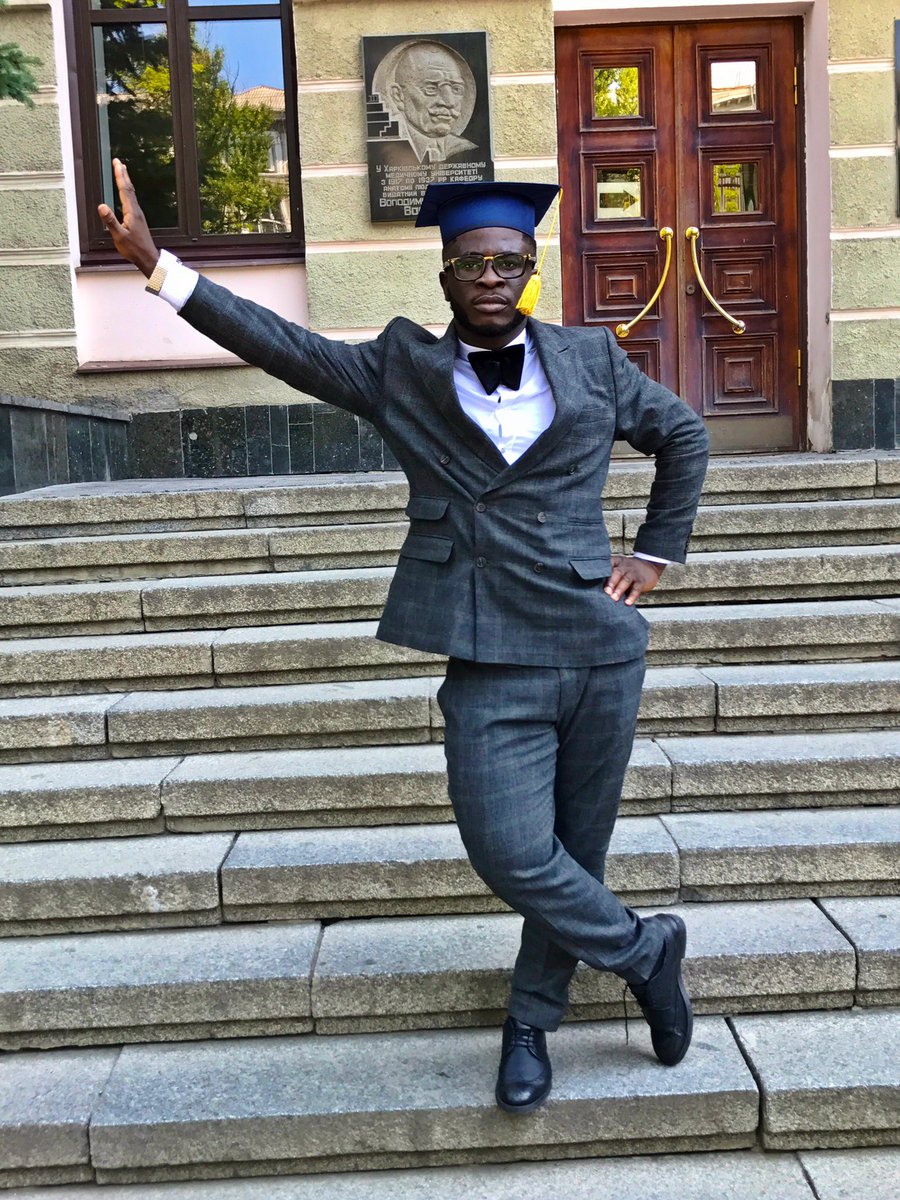 BellaNaija - "My best part of Ukraine experience" - Craze Clown shares lovely Graduation Photos with Girlfriend