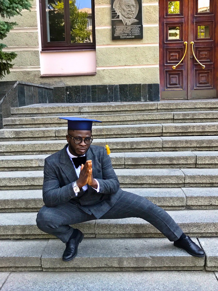 BellaNaija - "My best part of Ukraine experience" - Craze Clown shares lovely Graduation Photos with Girlfriend