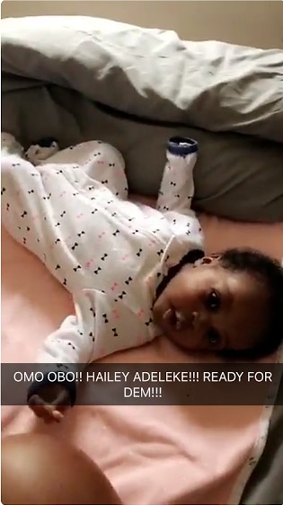 Photos of Davido's Second Daughter Hailey