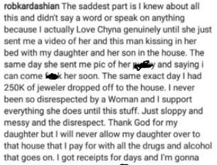 BellaNaija - Rob Kardashian makes Explicit Revelations about Blac Chyna