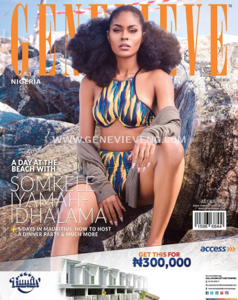 Somekele Idlahama is flawless on cover of July/August issue of Genevieve Magazine - BellaNaija