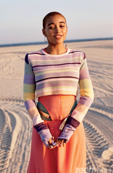 BellaNaija - Black Girl Magic! Hunger Games star Amandla Stenberg covers New Issue of Teen Vogue