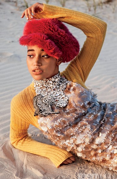 BellaNaija - Black Girl Magic! Hunger Games star Amandla Stenberg covers New Issue of Teen Vogue