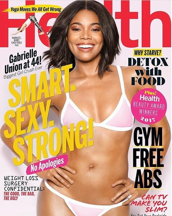 BellaNaija - Gabrielle Union discusses Finding a Balance, Social Media and Workout Regimes on Cover of Health Magazine