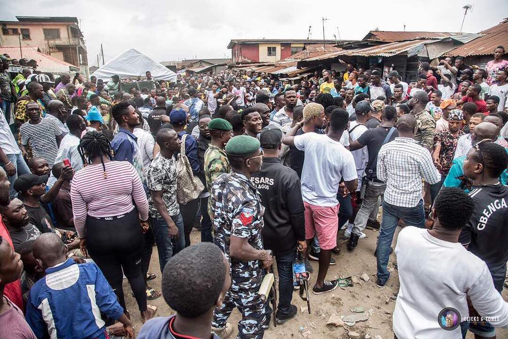 BellaNaija - One time for the Hood! Olamide shoots Video for New Single "Wo" in Bariga | Photos + Video