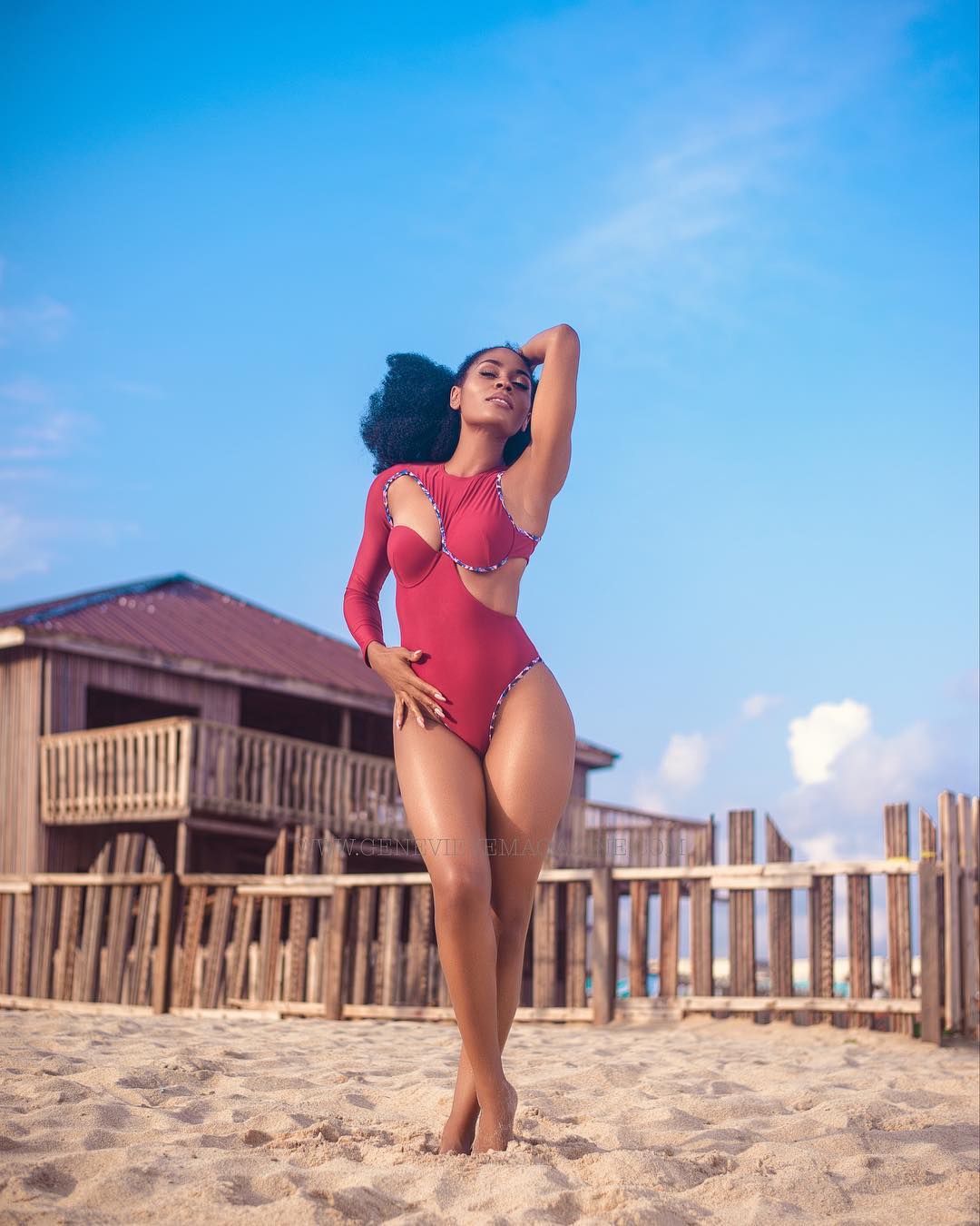 BellaNaija - Cover Girl! Somkele Inyama Idhalama stuns in New Photos for Genevieve Magazine 