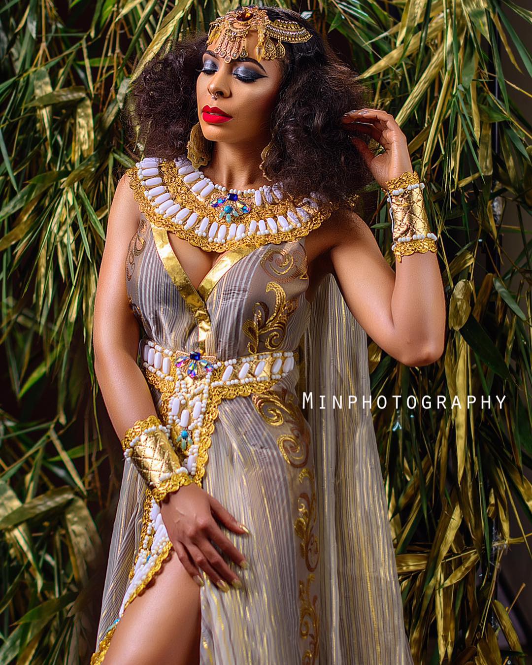 BellaNaija - Queen Cleopatra! TBoss unveils Alter Ego in New Photos