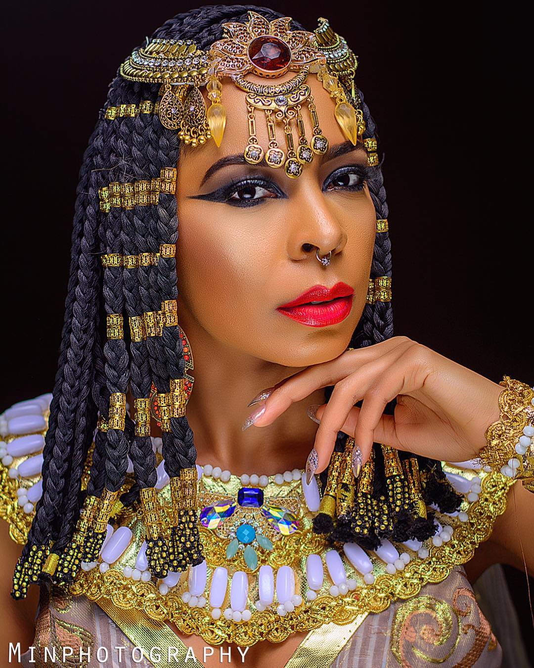 BellaNaija - Queen Cleopatra! TBoss unveils Alter Ego in New Photos