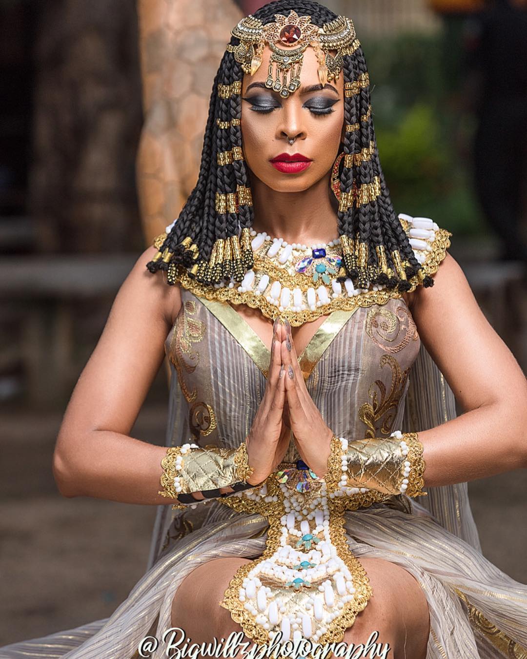 BellaNaija - Queen Cleopatra! TBoss unveils Alter Ego in New Photos