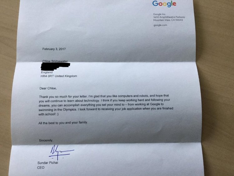 BellaNaija - Google CEO responds to 7-Year Old's Job Application