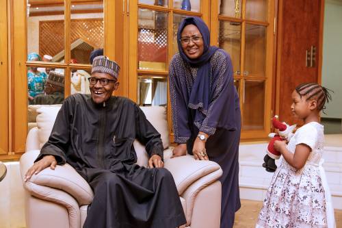 Aisha Buhari Returns To London, Assures Nigerians that the President is in Good Health