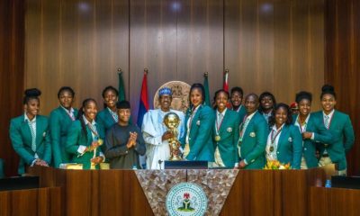 Buhari receives victorious D'Tigress in Abuja, rewards them with N1 million each