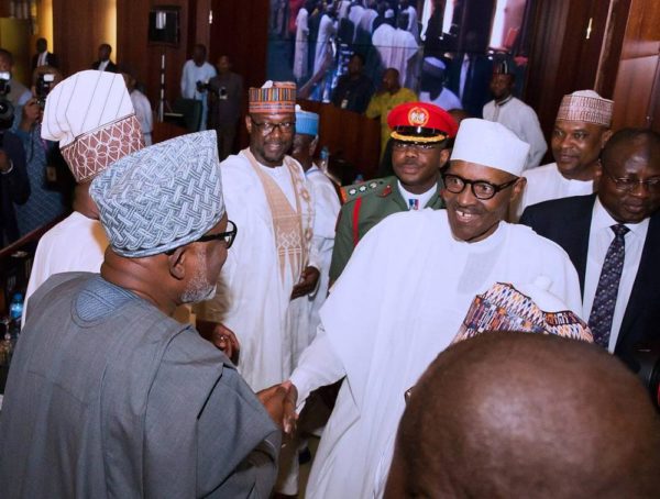 VIDEO: President Buhari meets with all State Governors in Abuja