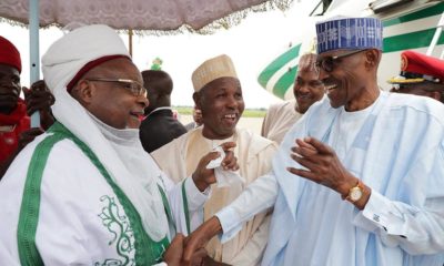 President Buhari arrives Daura for Eid-el-Kabir celebrations