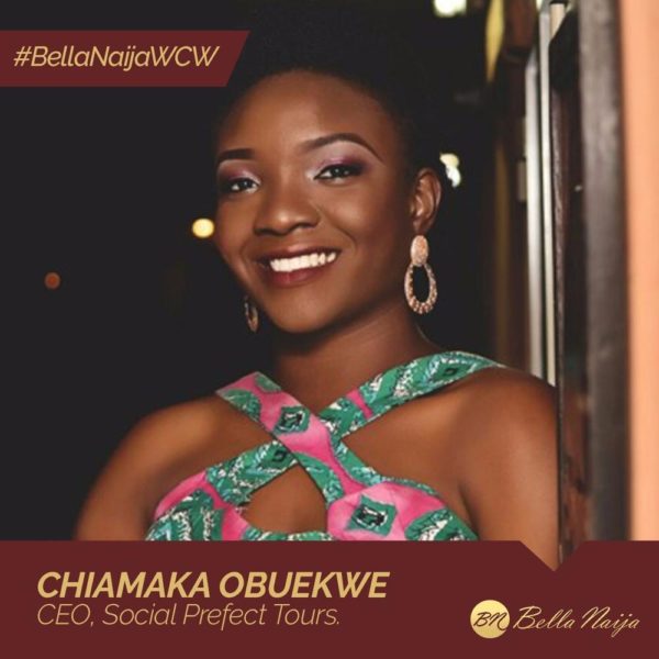 Nigeria's Social Prefect! Chiamaka Obuekwe is our #BellaNaijaWCW this Week