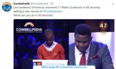 Cowbellpedia: Maths Genius sets new record on live show